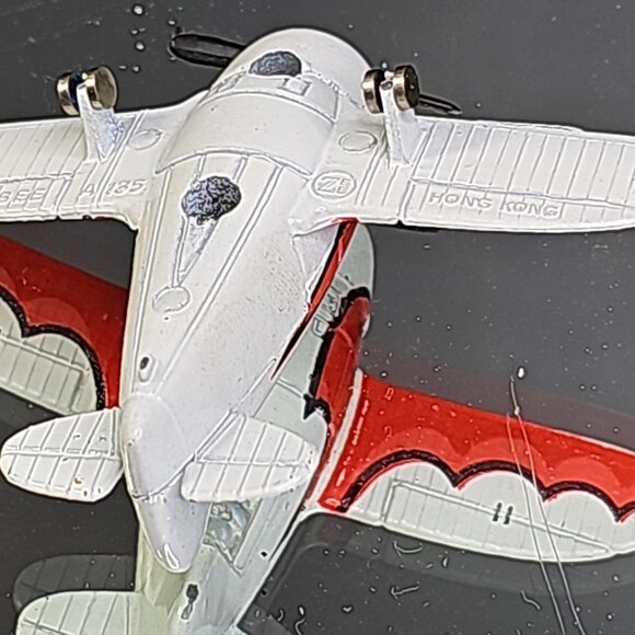 Vintage Gee Bee A135 Zee Toys Dyna Flites Red NR2100 Diecast Plane Good - Picture 8 of 10